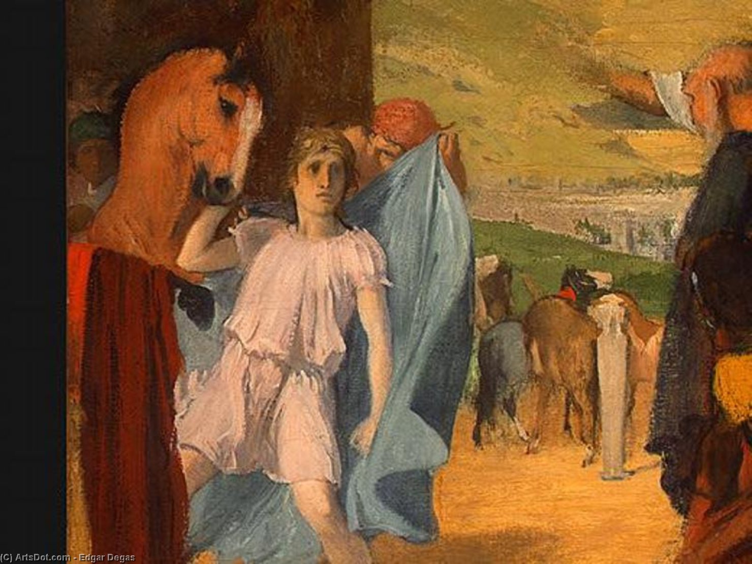 WikiOO.org – 美術百科全書 - 繪畫，作品 Edgar Degas - 亚历山大和Bucephalus（详细）