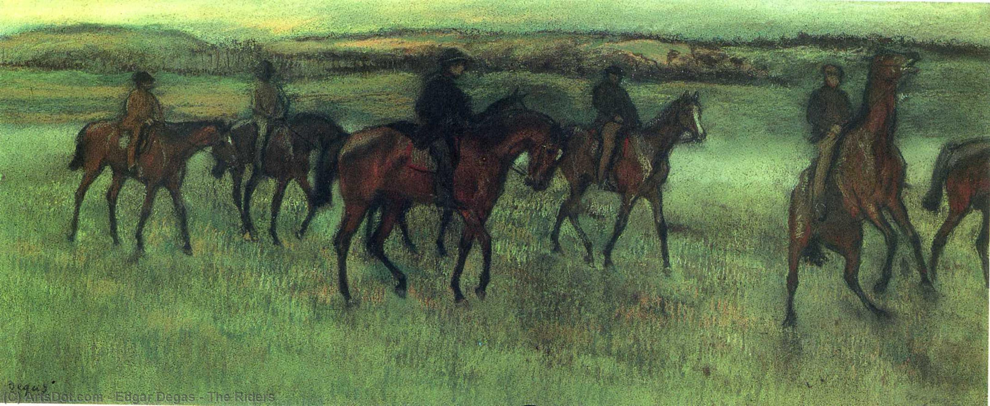Wikioo.org - The Encyclopedia of Fine Arts - Painting, Artwork by Edgar Degas - The Riders