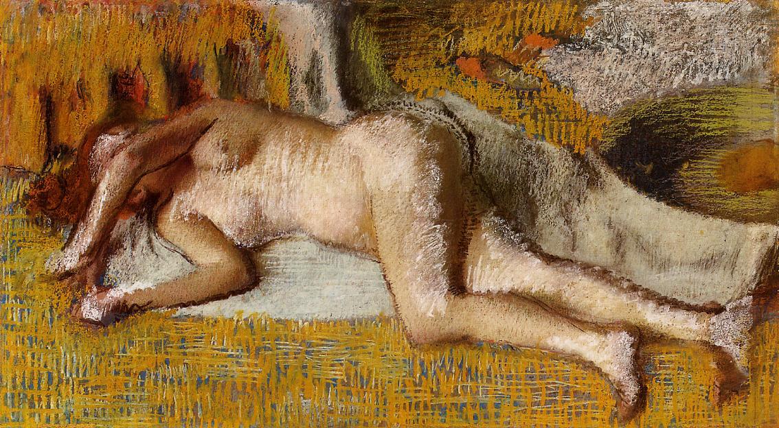 Wikioo.org - Bách khoa toàn thư về mỹ thuật - Vẽ tranh, Tác phẩm nghệ thuật Edgar Degas - After the Bath