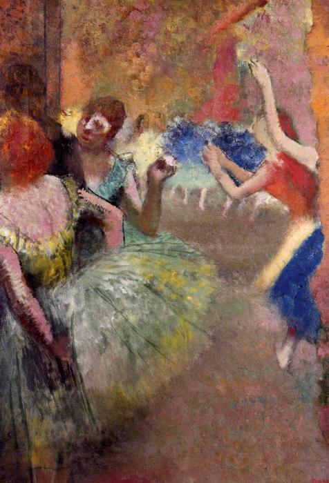 Wikioo.org - สารานุกรมวิจิตรศิลป์ - จิตรกรรม Edgar Degas - Ballet Scene