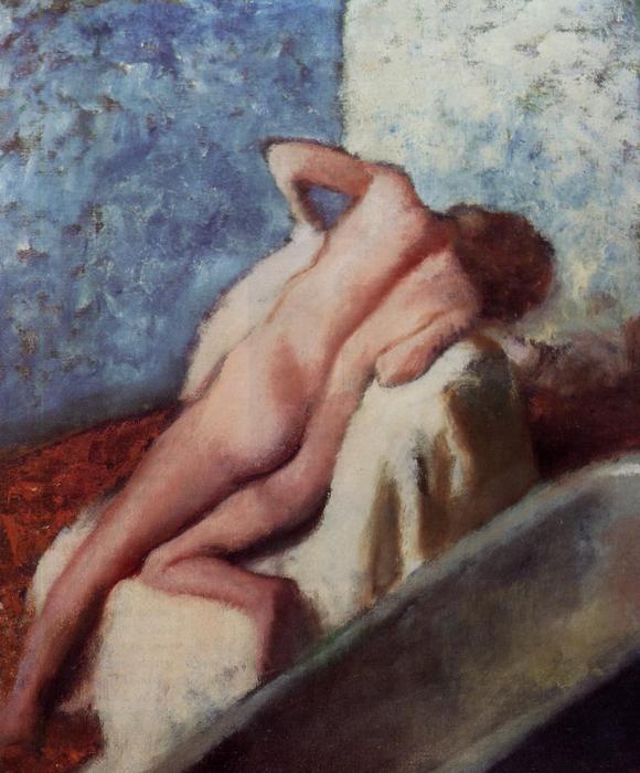 WikiOO.org - Encyclopedia of Fine Arts - Schilderen, Artwork Edgar Degas - After the Bath (9)