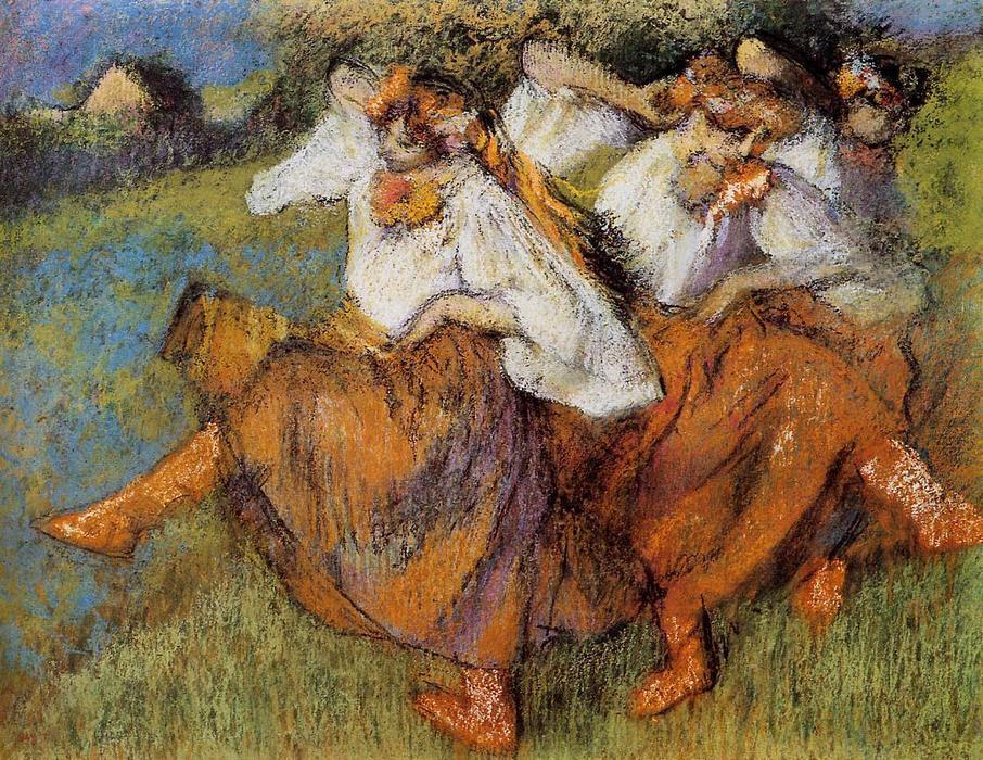 WikiOO.org - Encyclopedia of Fine Arts - Målning, konstverk Edgar Degas - Russian Dancers