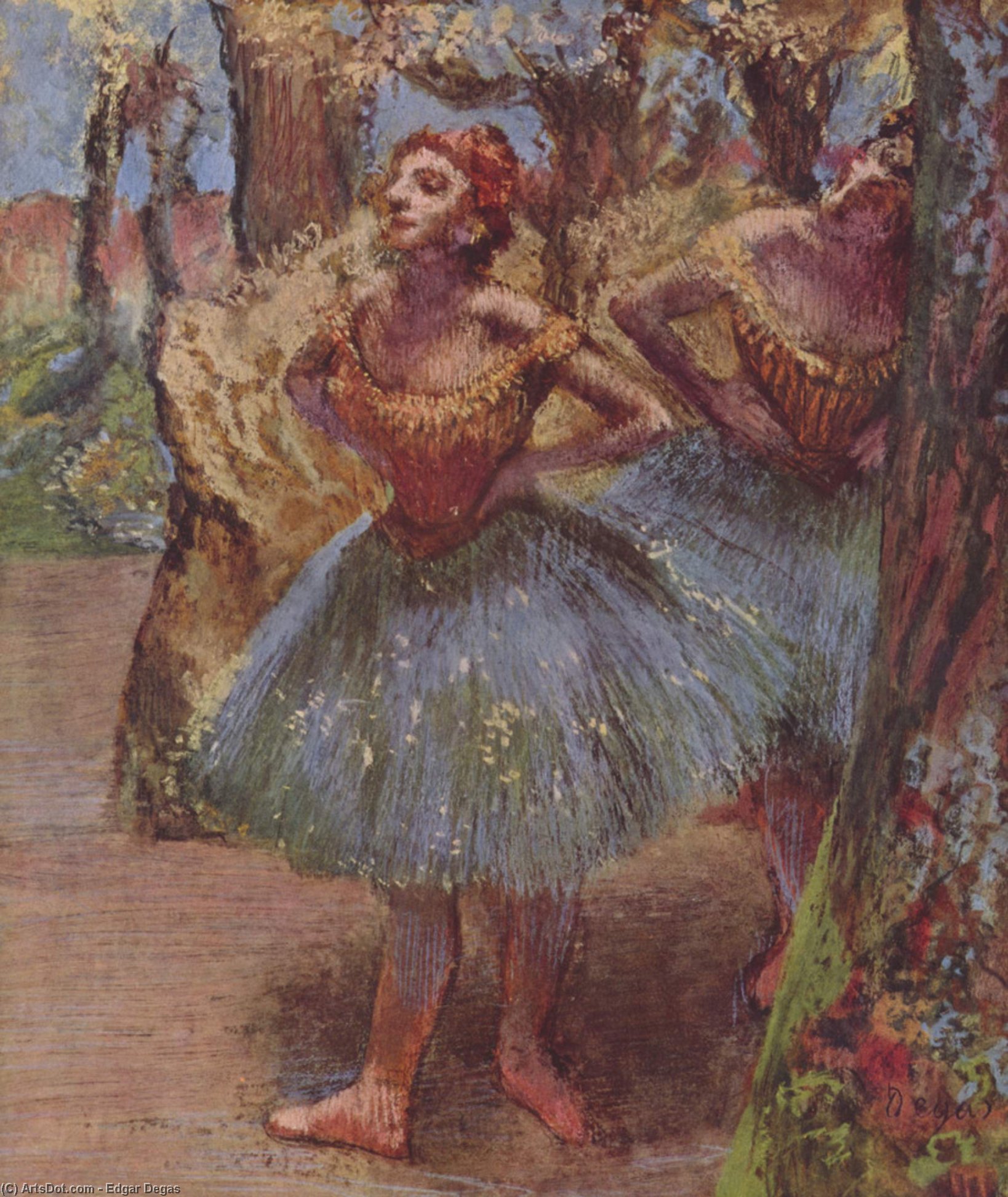 Wikioo.org - The Encyclopedia of Fine Arts - Painting, Artwork by Edgar Degas - Dancers (11)