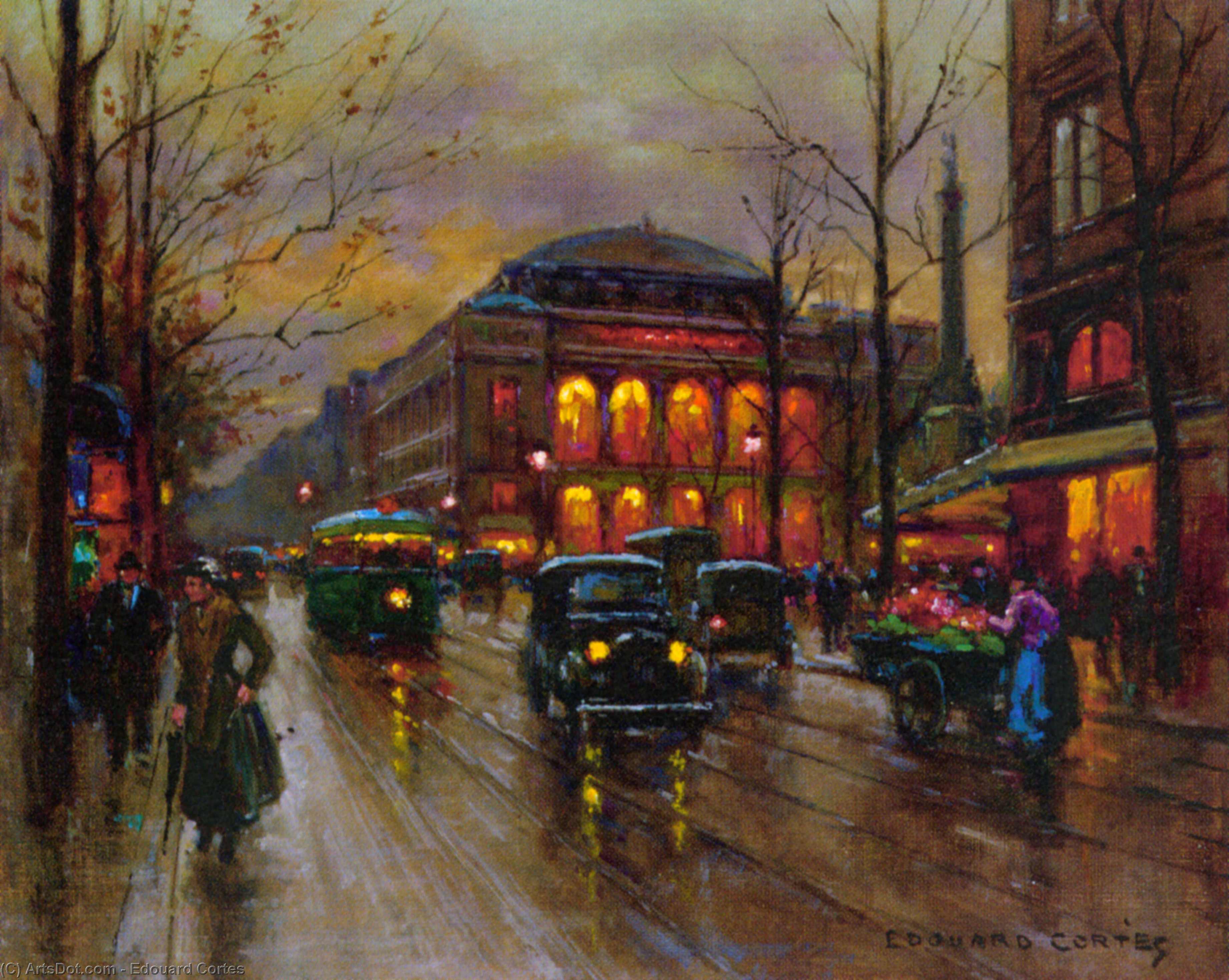 Wikioo.org - The Encyclopedia of Fine Arts - Painting, Artwork by Edouard Cortes - Opera, Paris