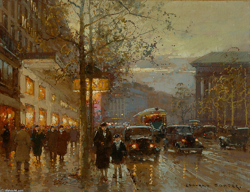 Wikioo.org - The Encyclopedia of Fine Arts - Painting, Artwork by Edouard Cortes - In three fourths