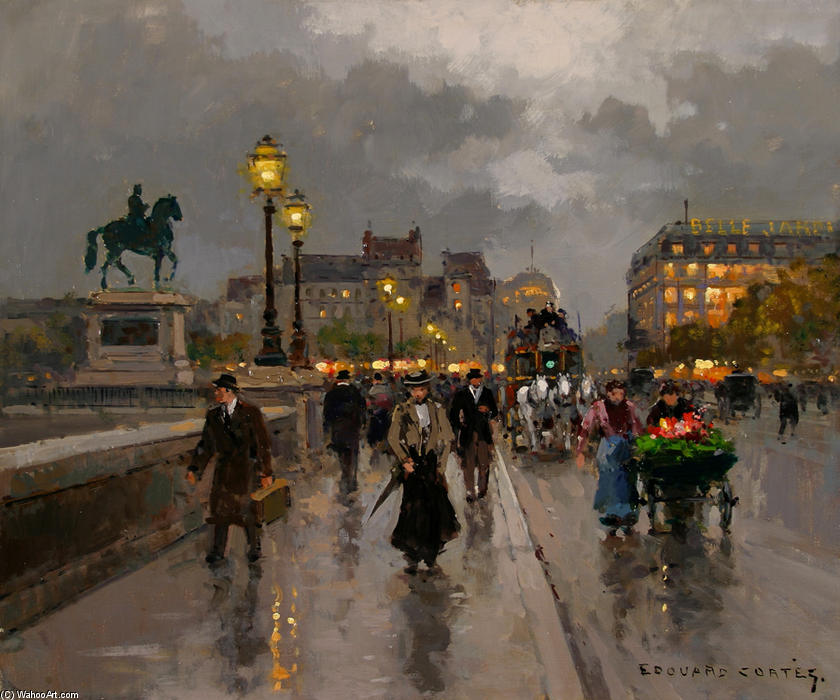Wikioo.org - The Encyclopedia of Fine Arts - Painting, Artwork by Edouard Cortes - New Bridge