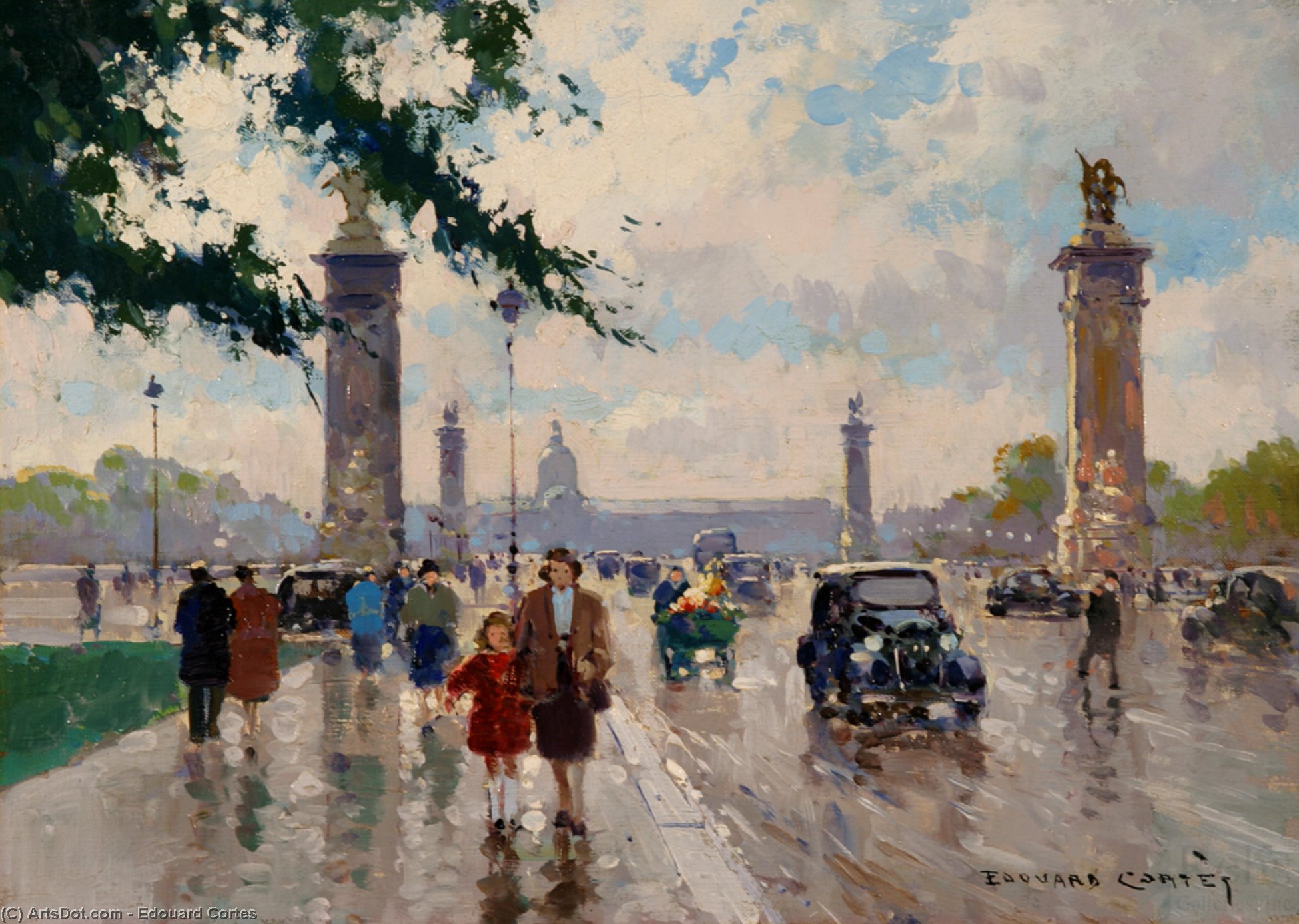 Wikioo.org - The Encyclopedia of Fine Arts - Painting, Artwork by Edouard Cortes - Pont Alexander III