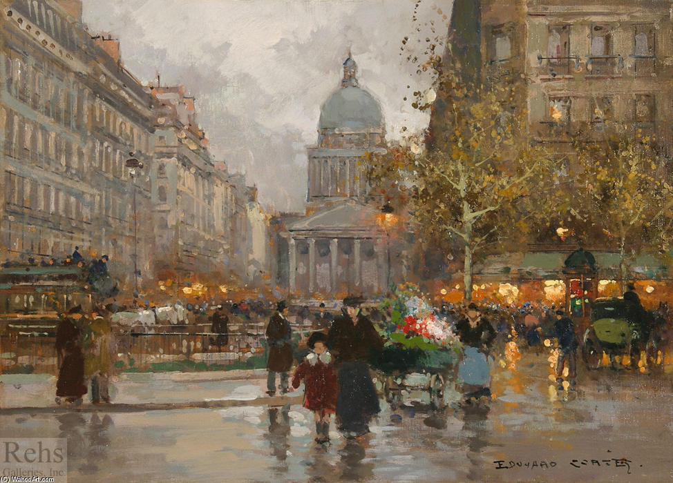 Wikioo.org - The Encyclopedia of Fine Arts - Painting, Artwork by Edouard Cortes - The Pantheon
