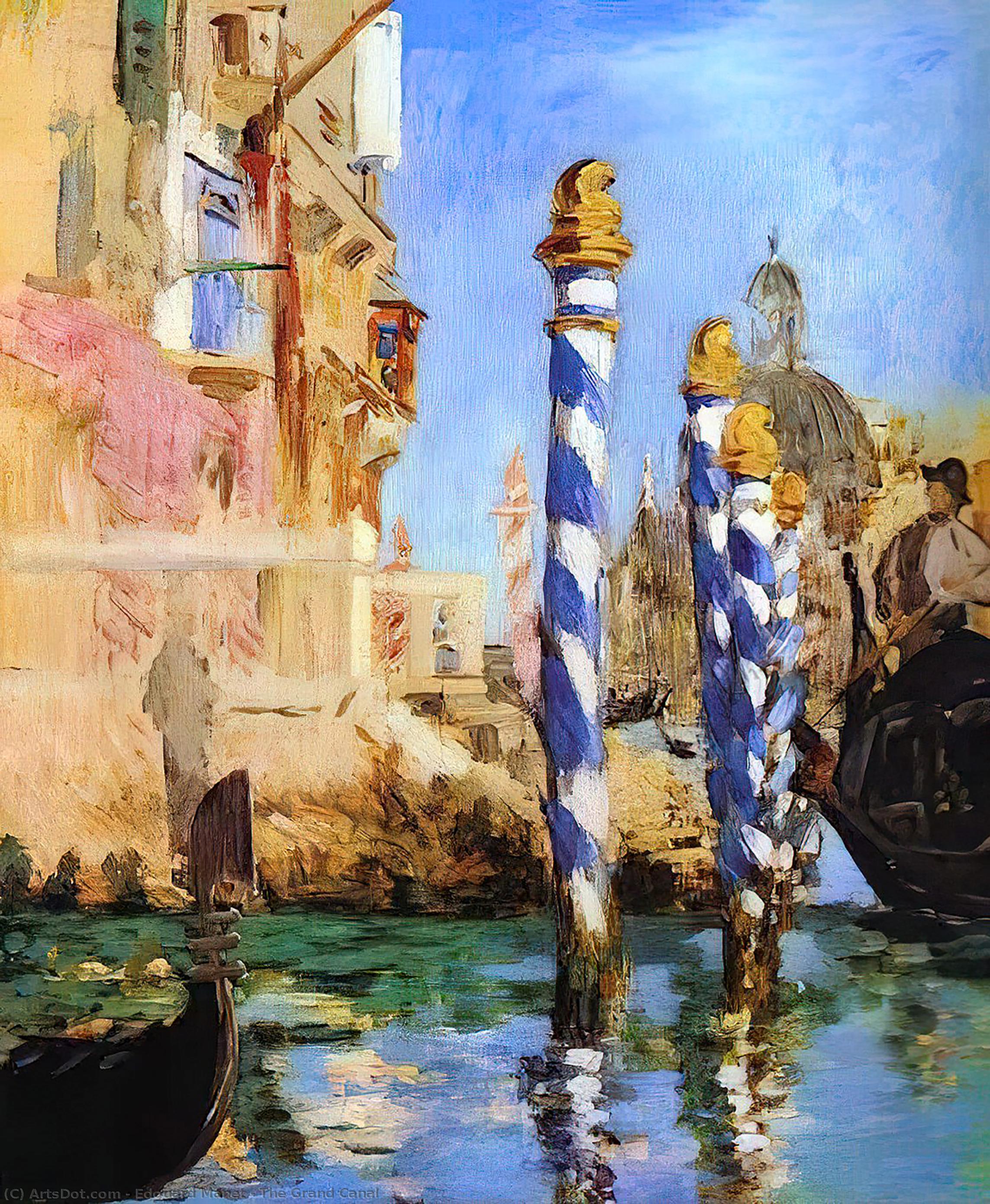 Wikioo.org - Die Enzyklopädie bildender Kunst - Malerei, Kunstwerk von Edouard Manet - der grund kanal
