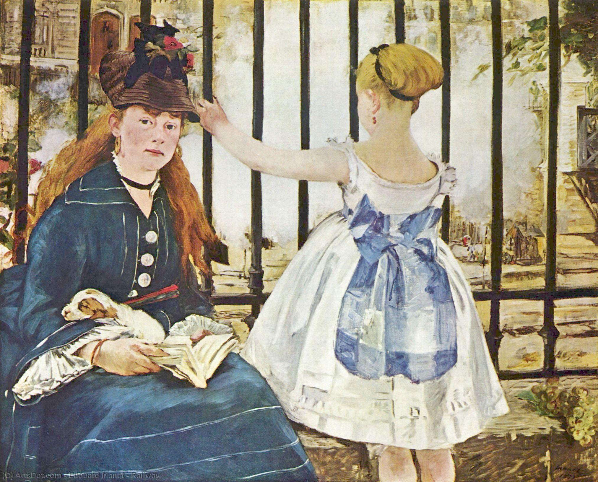 WikiOO.org - Encyclopedia of Fine Arts - Malba, Artwork Edouard Manet - Railway