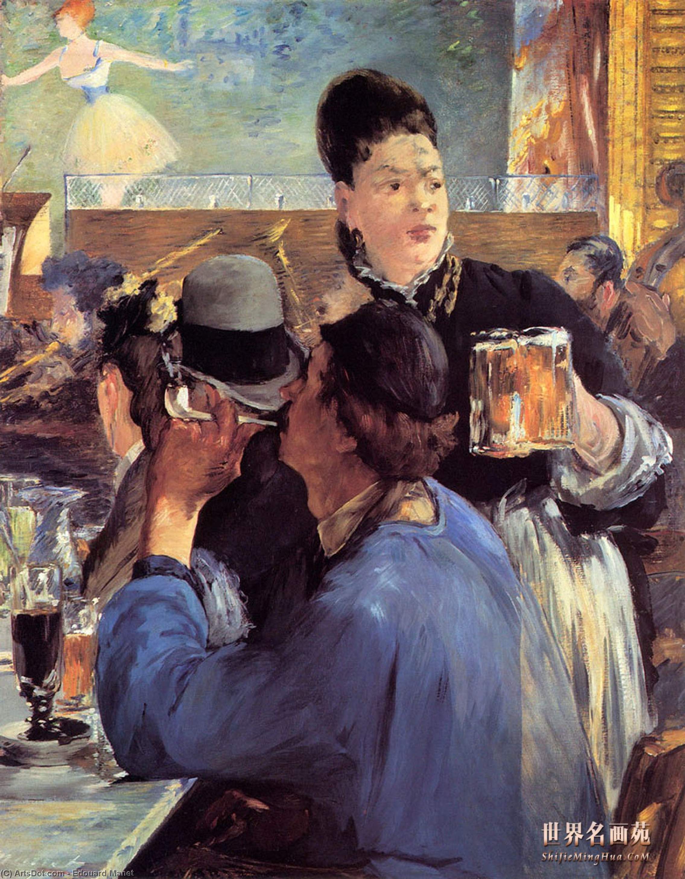 Wikioo.org – La Enciclopedia de las Bellas Artes - Pintura, Obras de arte de Edouard Manet - esquina de a café-concierto