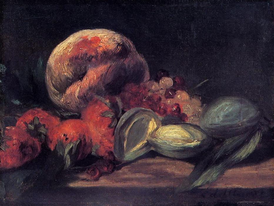 WikiOO.org - دایره المعارف هنرهای زیبا - نقاشی، آثار هنری Edouard Manet - Almonds, currants and peaches