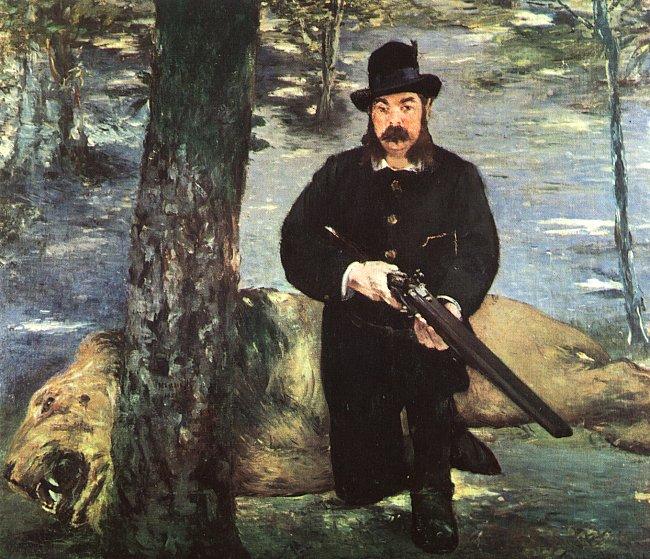 Wikioo.org - The Encyclopedia of Fine Arts - Painting, Artwork by Edouard Manet - Pertuiset, Lion Hunter