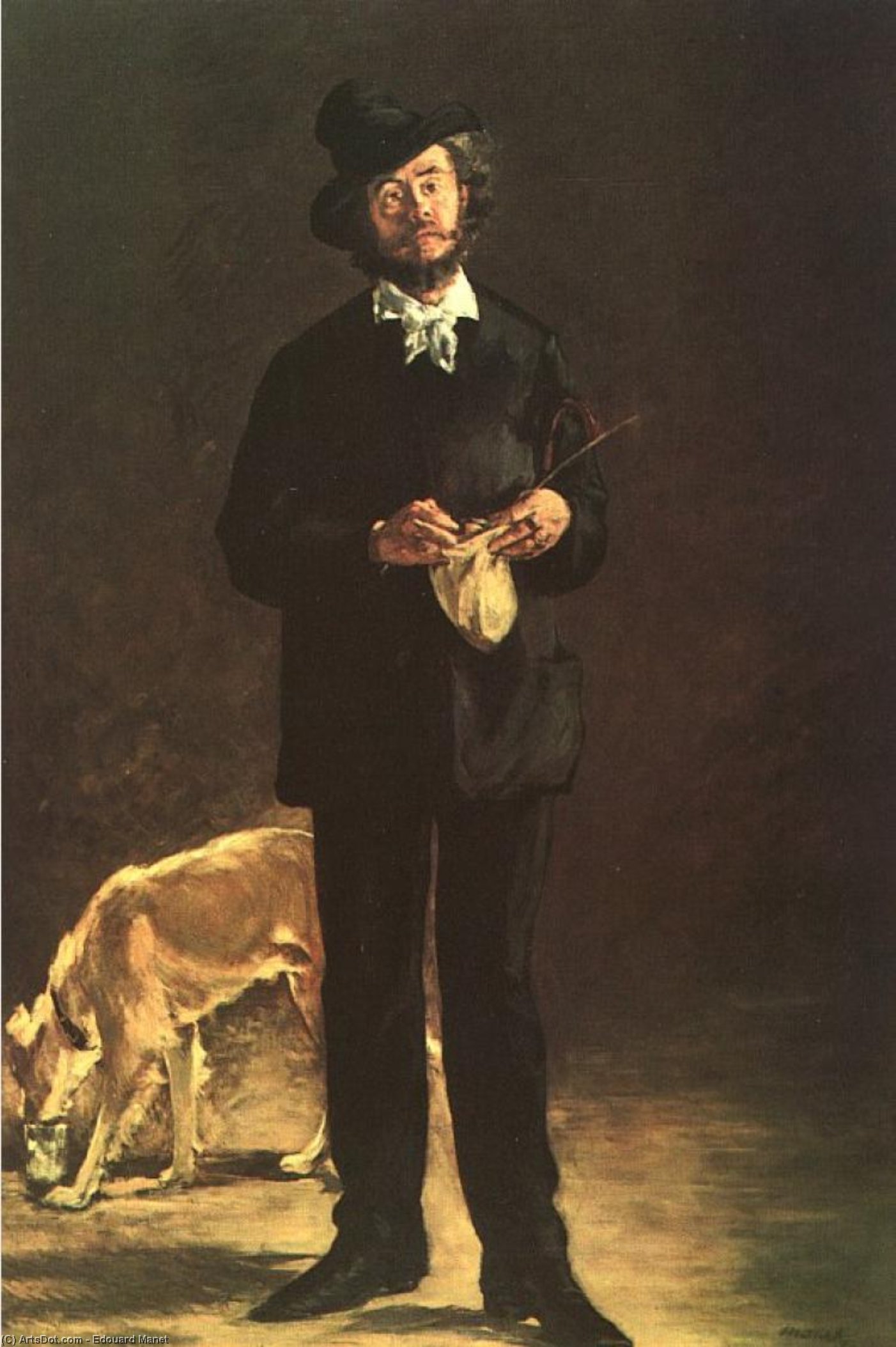 Wikioo.org - The Encyclopedia of Fine Arts - Painting, Artwork by Edouard Manet - The Artist (Portrait of Gilbert Marcellin Desboutin)
