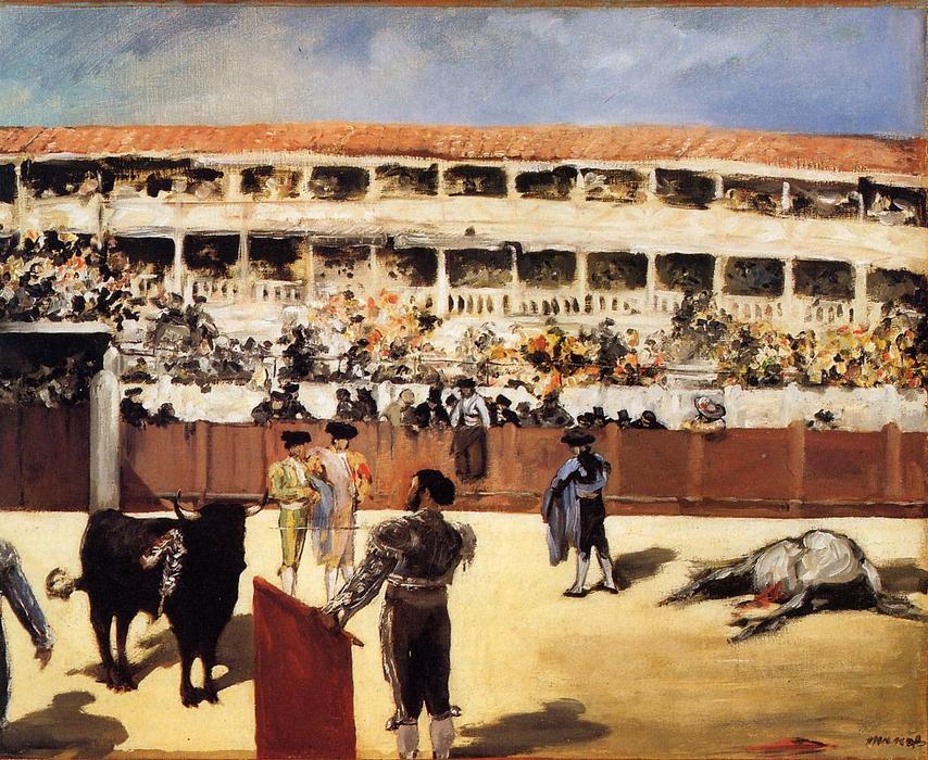 Wikioo.org - Bách khoa toàn thư về mỹ thuật - Vẽ tranh, Tác phẩm nghệ thuật Edouard Manet - The Bullfight