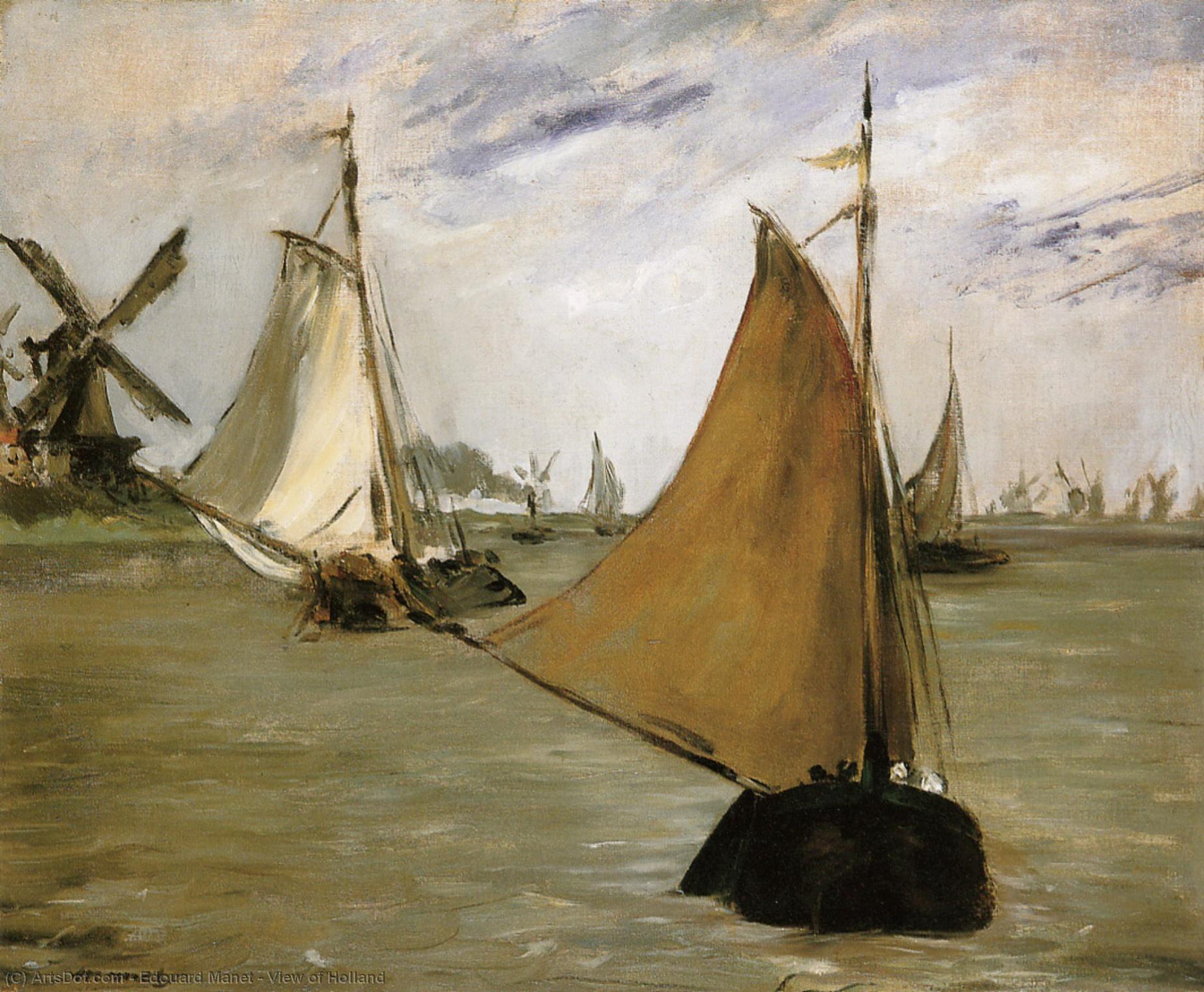 WikiOO.org - Encyclopedia of Fine Arts - Festés, Grafika Edouard Manet - View of Holland