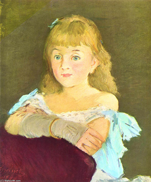 Wikioo.org - The Encyclopedia of Fine Arts - Painting, Artwork by Edouard Manet - Portrait of Lina Campineanu