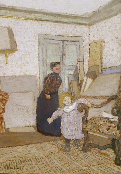 Wikioo.org - The Encyclopedia of Fine Arts - Painting, Artwork by Jean Edouard Vuillard - The First Steps