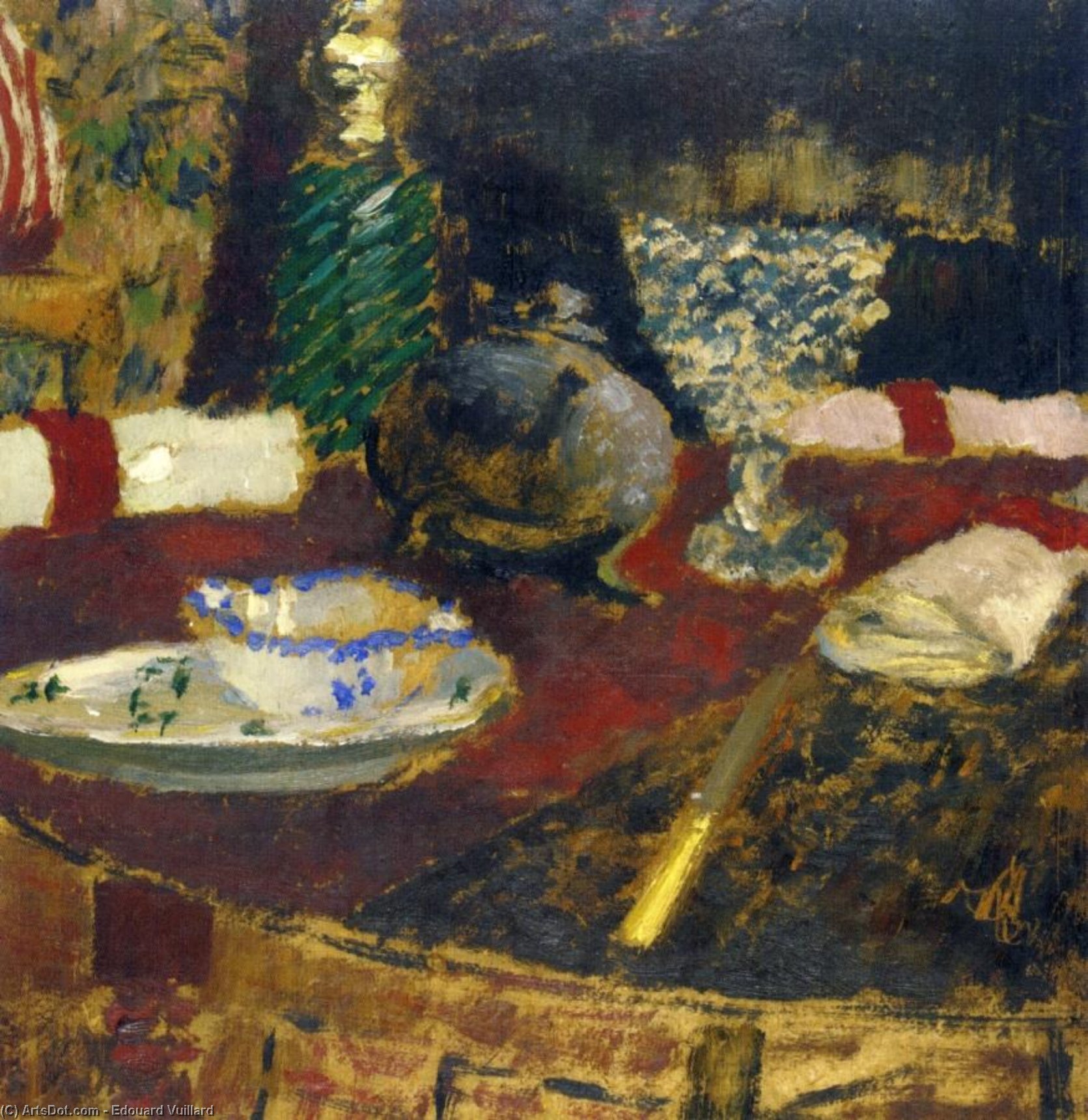 Wikioo.org - The Encyclopedia of Fine Arts - Painting, Artwork by Jean Edouard Vuillard - The Sauceboat