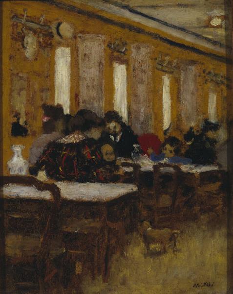 Wikioo.org - The Encyclopedia of Fine Arts - Painting, Artwork by Jean Edouard Vuillard - The Little Restaurant