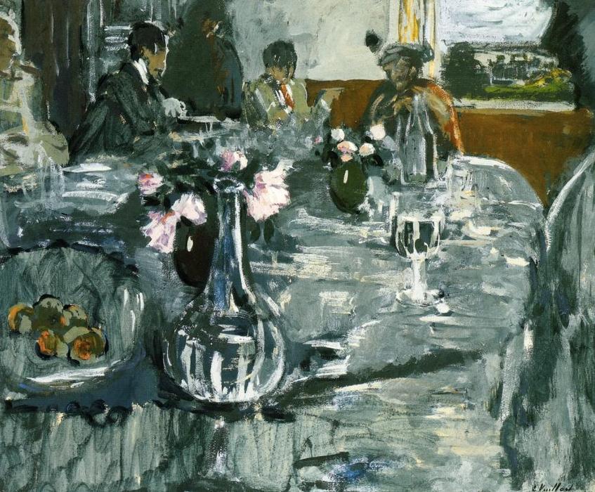 Wikioo.org - Bách khoa toàn thư về mỹ thuật - Vẽ tranh, Tác phẩm nghệ thuật Jean Edouard Vuillard - The Table