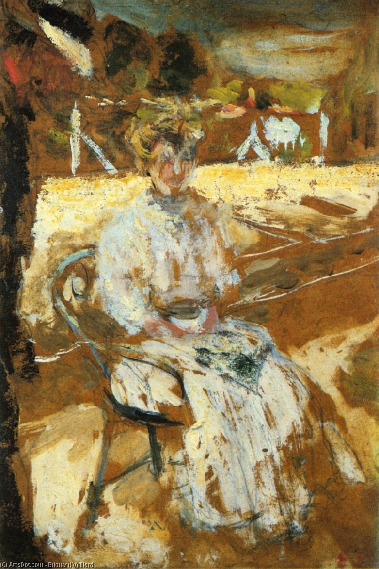 Wikioo.org - The Encyclopedia of Fine Arts - Painting, Artwork by Jean Edouard Vuillard - Tennis Game by the Sea