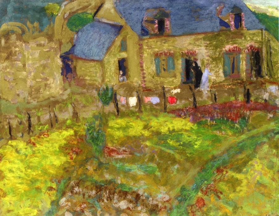 Wikoo.org - موسوعة الفنون الجميلة - اللوحة، العمل الفني Jean Edouard Vuillard - Breton House