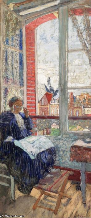 Wikioo.org – L'Enciclopedia delle Belle Arti - Pittura, Opere di Jean Edouard Vuillard - La signora Vuillard presso l Hotel