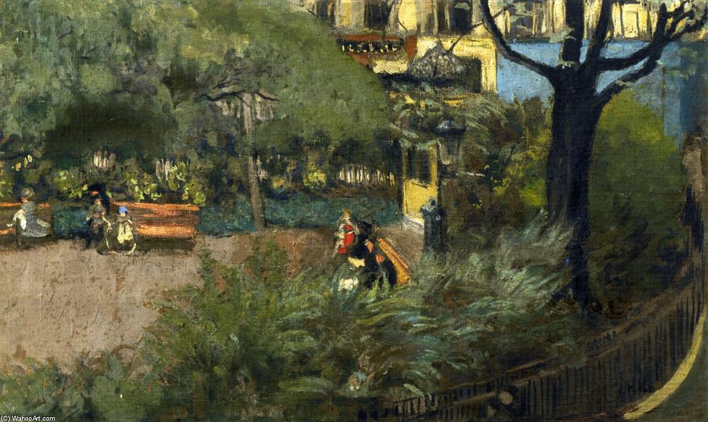 Wikioo.org - The Encyclopedia of Fine Arts - Painting, Artwork by Jean Edouard Vuillard - Square Berlioz (La Place Vintimille)