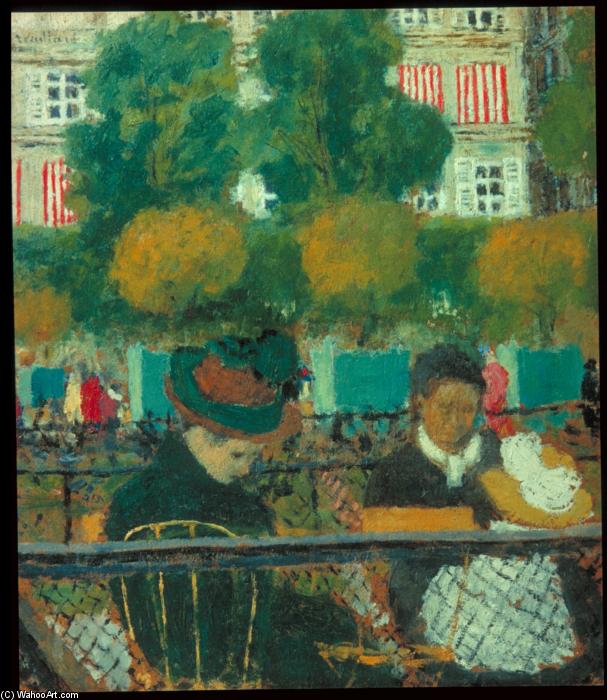 Wikioo.org - Die Enzyklopädie bildender Kunst - Malerei, Kunstwerk von Jean Edouard Vuillard - die Tuilerien-Gärten Paris bekannt