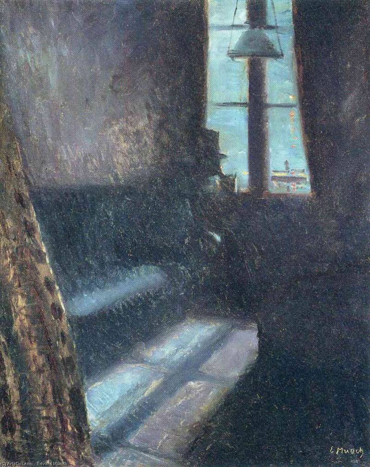 Wikioo.org - Bách khoa toàn thư về mỹ thuật - Vẽ tranh, Tác phẩm nghệ thuật Edvard Munch - Night