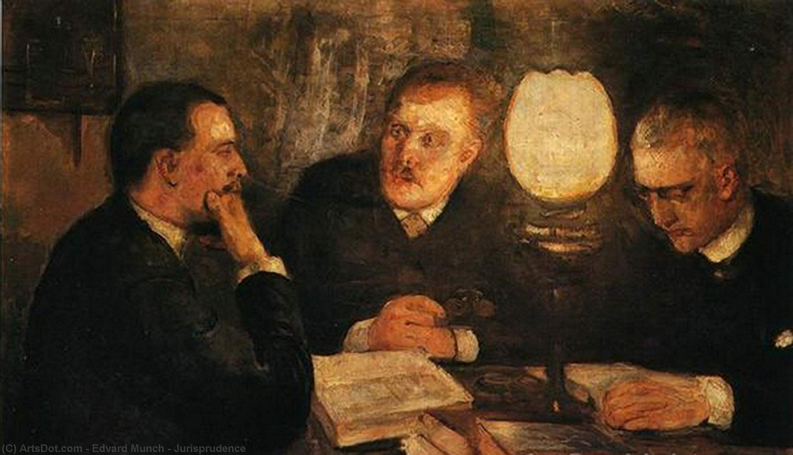Wikioo.org - The Encyclopedia of Fine Arts - Painting, Artwork by Edvard Munch - Jurisprudence