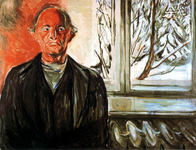 Wikoo.org - موسوعة الفنون الجميلة - اللوحة، العمل الفني Edvard Munch - By the Window