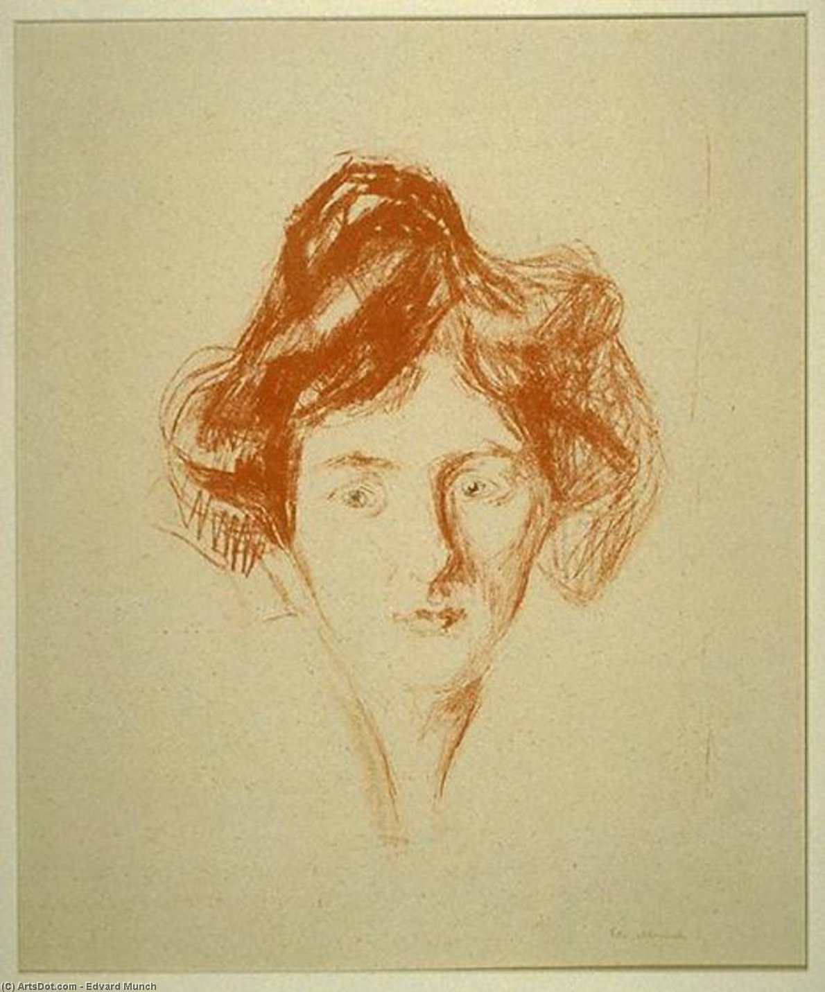 WikiOO.org - دایره المعارف هنرهای زیبا - نقاشی، آثار هنری Edvard Munch - Berlin Girl