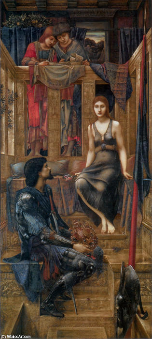 WikiOO.org - Enciclopedia of Fine Arts - Pictura, lucrări de artă Edward Coley Burne-Jones - King Cophetua and the Beggar Maid