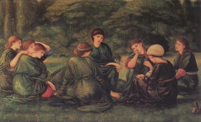 Wikioo.org - The Encyclopedia of Fine Arts - Painting, Artwork by Edward Coley Burne-Jones - Green Summer