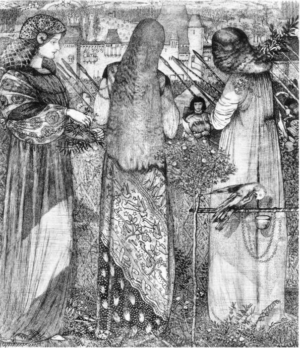 Wikioo.org – L'Enciclopedia delle Belle Arti - Pittura, Opere di Edward Coley Burne-Jones - andando al battaglia
