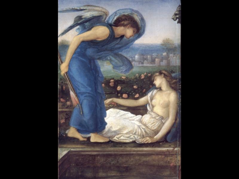 WikiOO.org - Енциклопедія образотворчого мистецтва - Живопис, Картини
 Edward Coley Burne-Jones - Finding Psyche