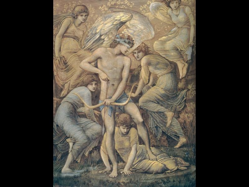 Wikioo.org - The Encyclopedia of Fine Arts - Painting, Artwork by Edward Coley Burne-Jones - Hunting Fields