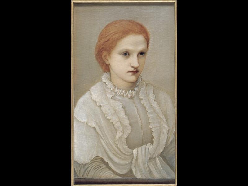 Wikoo.org - موسوعة الفنون الجميلة - اللوحة، العمل الفني Edward Coley Burne-Jones - Lady Frances Balfour