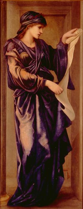 WikiOO.org - Encyclopedia of Fine Arts - Maleri, Artwork Edward Coley Burne-Jones - Sybil