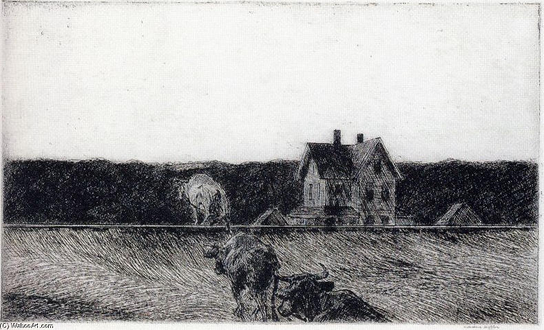 WikiOO.org - Encyclopedia of Fine Arts - Maleri, Artwork Edward Hopper - American Landscape