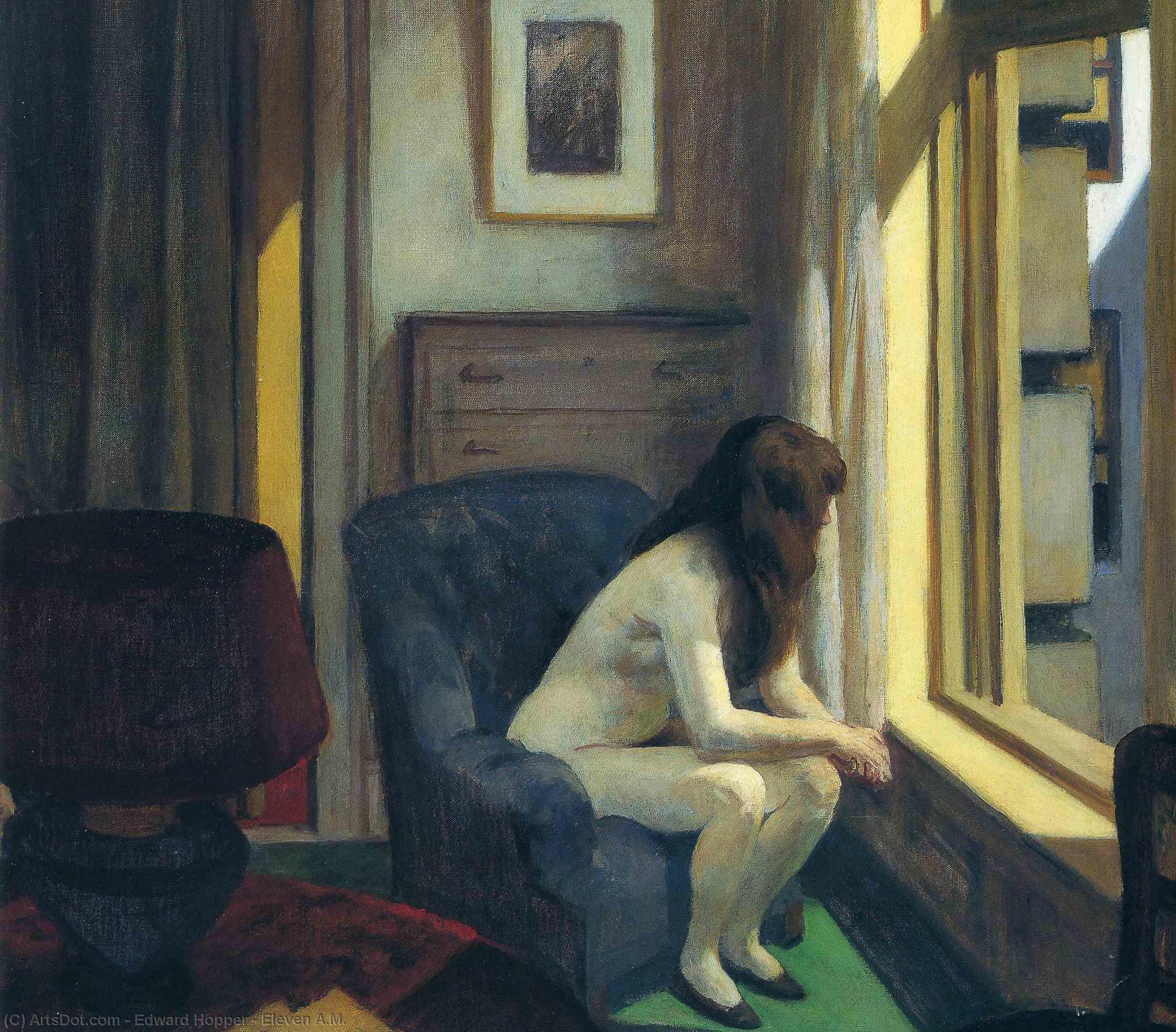 Wikioo.org - The Encyclopedia of Fine Arts - Painting, Artwork by Edward Hopper - Eleven A.M.
