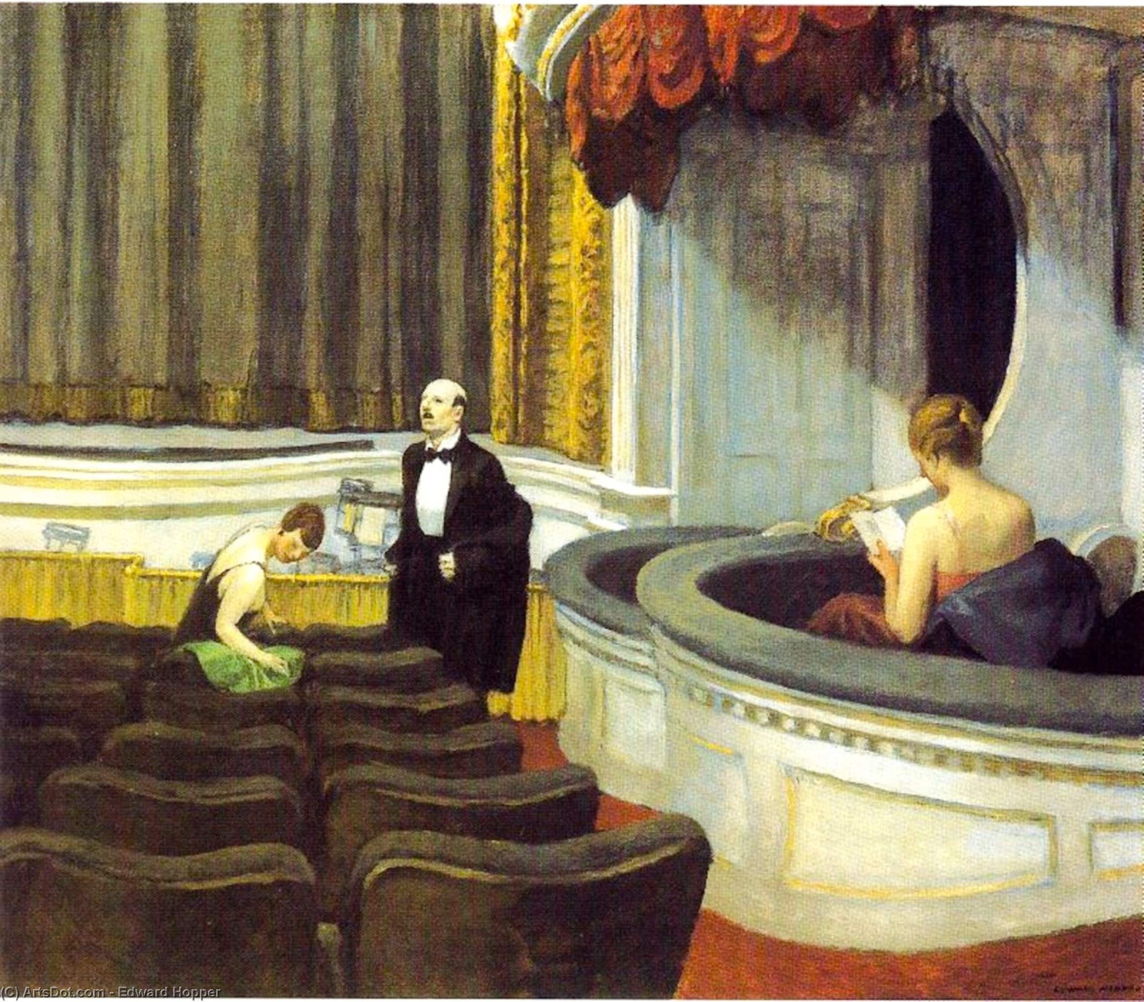 WikiOO.org - Encyclopedia of Fine Arts - Maalaus, taideteos Edward Hopper - Two on the Aisle