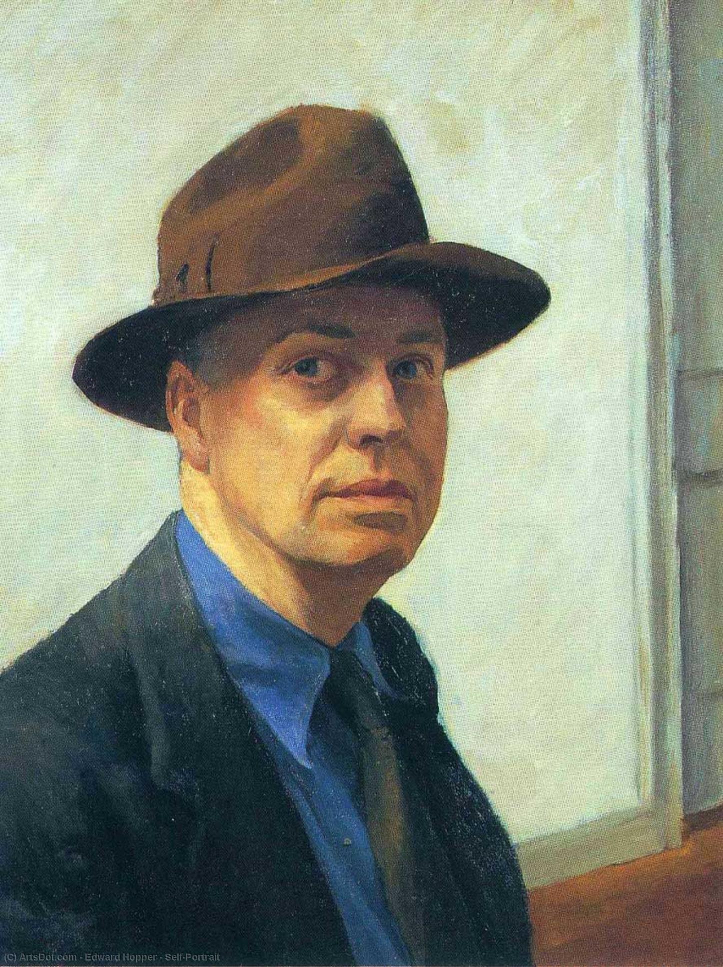 Wikioo.org - The Encyclopedia of Fine Arts - Painting, Artwork by Edward Hopper - Self-Portrait