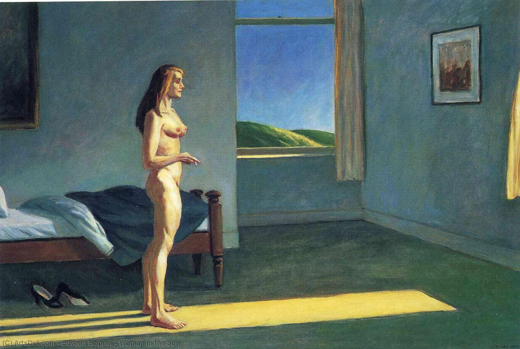 Wikioo.org - The Encyclopedia of Fine Arts - Painting, Artwork by Edward Hopper - Woman in the Sun