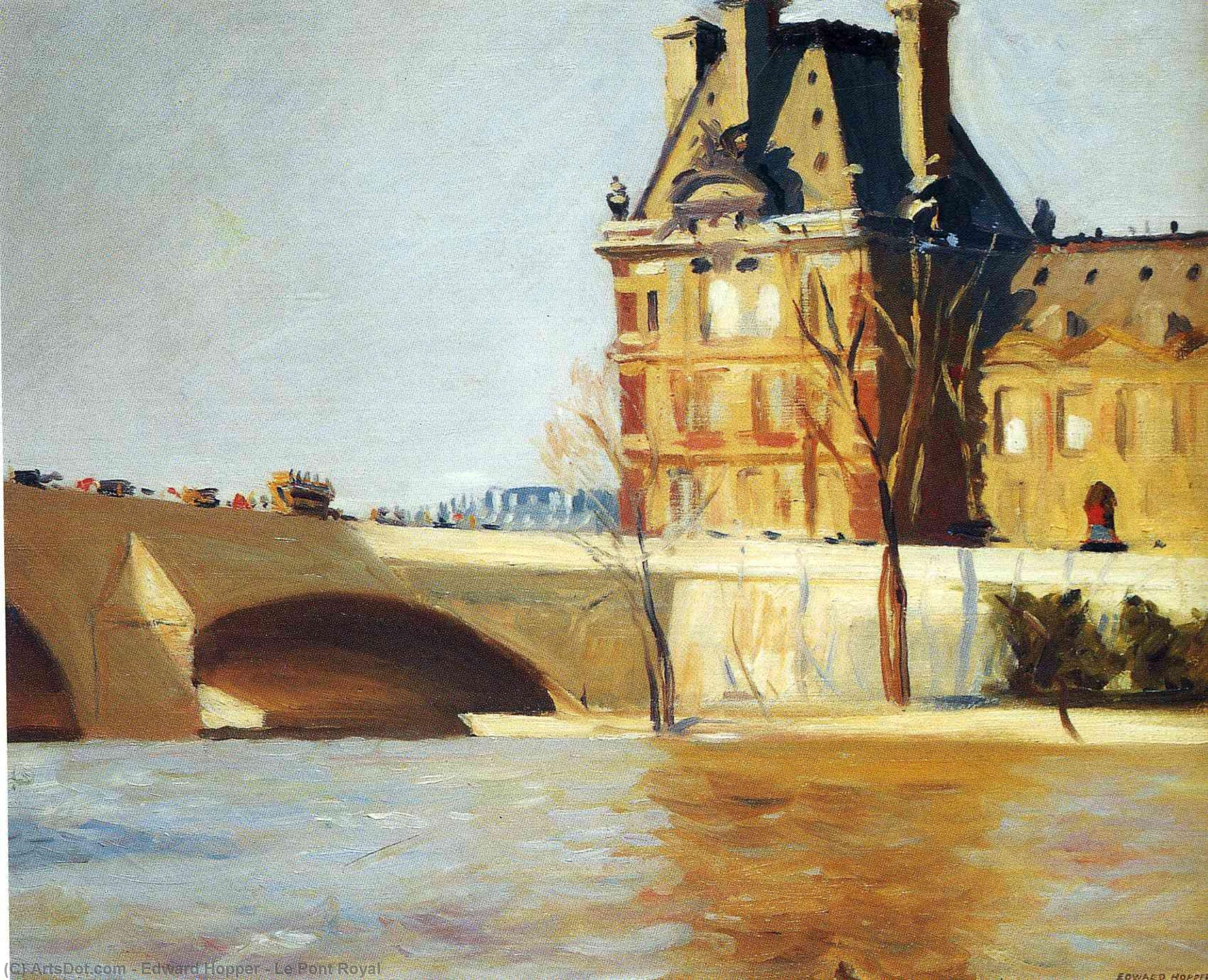 Wikioo.org - The Encyclopedia of Fine Arts - Painting, Artwork by Edward Hopper - Le Pont Royal