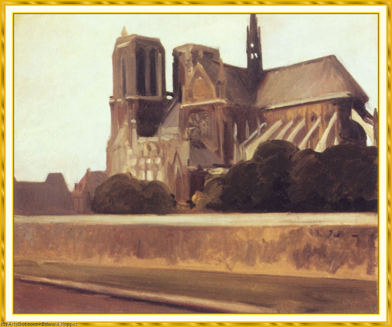 WikiOO.org - Енциклопедія образотворчого мистецтва - Живопис, Картини
 Edward Hopper - Notre Dame