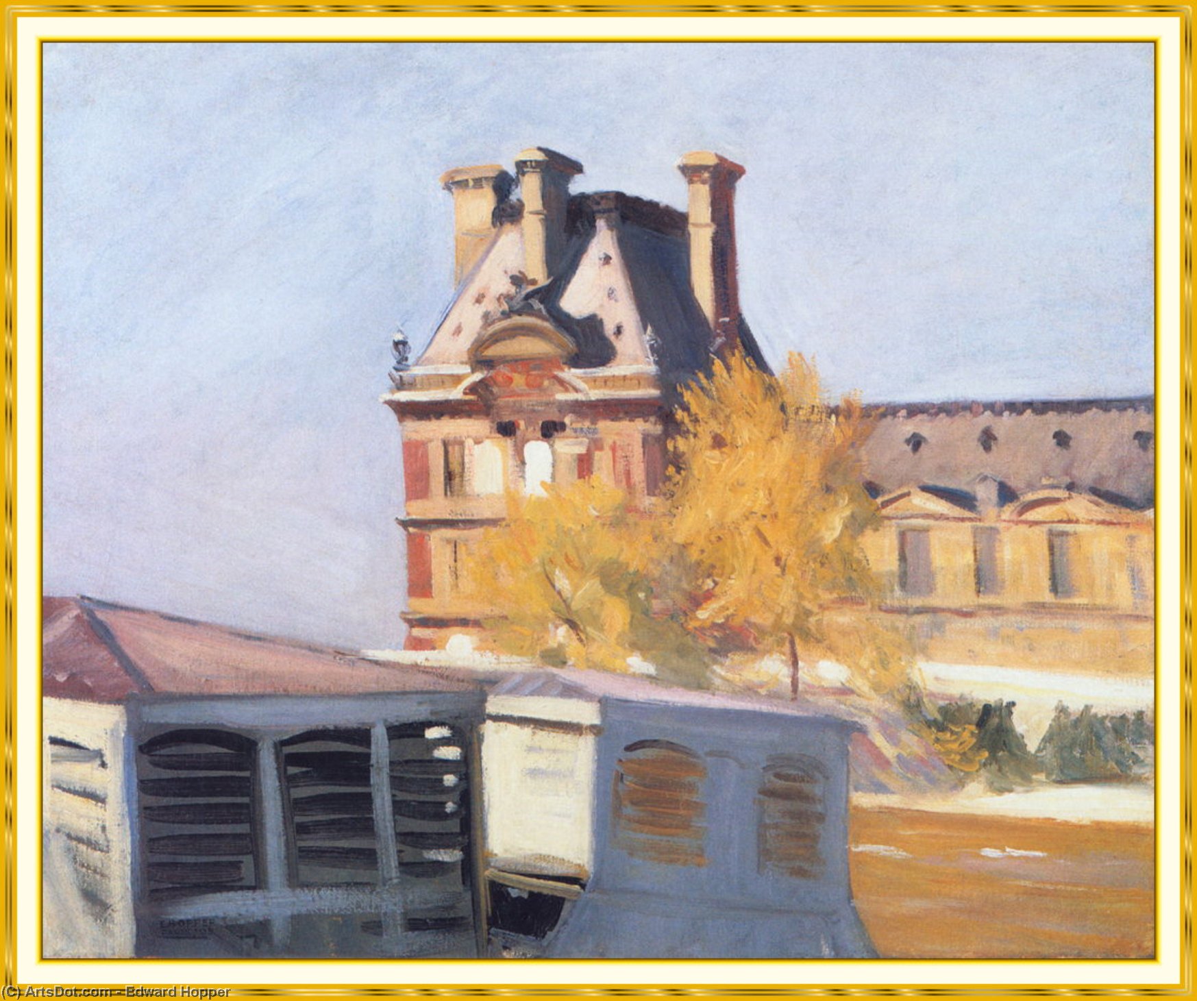 Wikioo.org - Die Enzyklopädie bildender Kunst - Malerei, Kunstwerk von Edward Hopper - Lesen Pavillonde Flore
