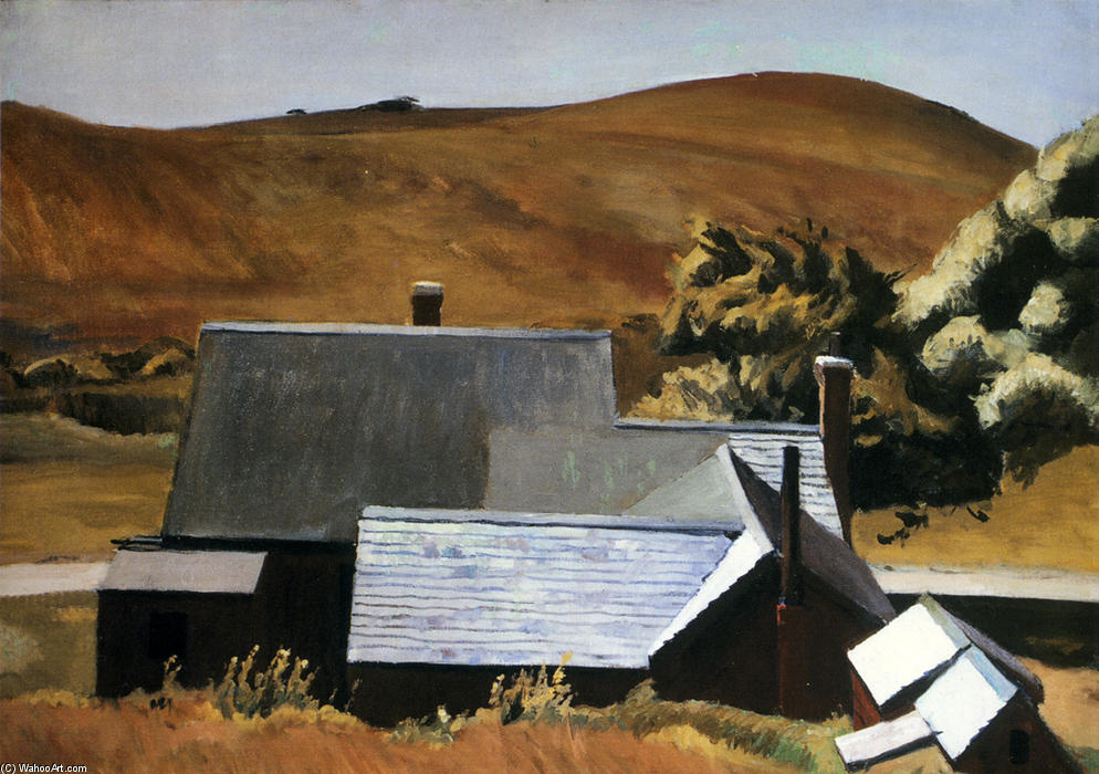 Wikioo.org - The Encyclopedia of Fine Arts - Painting, Artwork by Edward Hopper - Burly Cobb's House, South Truro